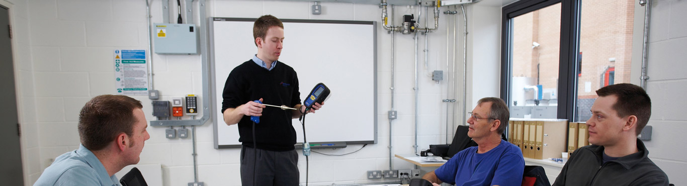 Photo of a class at a training college