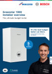 Greenstar 1000 installer overview